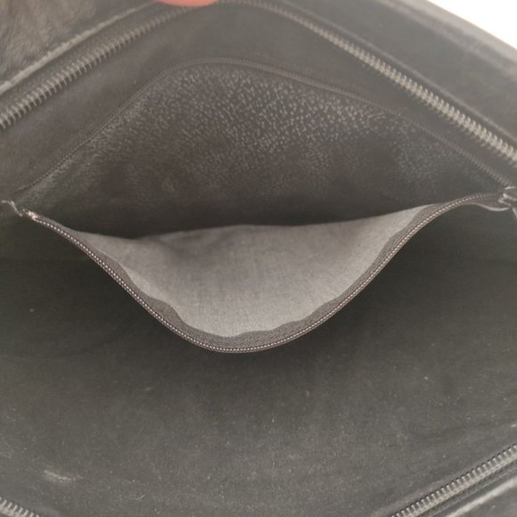 BRIXTON Vintage Black Leather  Clutch - Picture 4 of 6